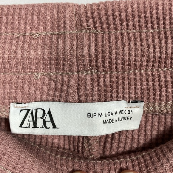 🌸Zara pink thermal jogger style pants size medium - Picture 9 of 9